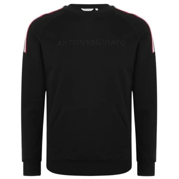 Image of Antony Morato Sport Chest Print Sweatshirt - Black