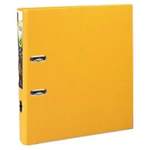 Image of Prem'touch Lever Arch File A4+ PP S50mm, 2 Rings, Yellow, Pack of 10