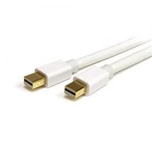 image of StarTech.com 1m (3 ft) White Mini DisplayPort 1.2 Cable M/M - Mini DisplayPort 4k