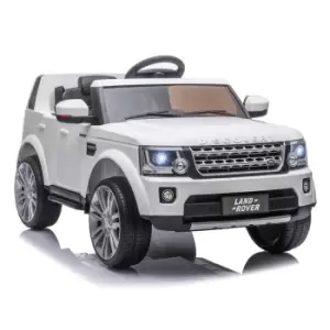 image of Reiten Kids Landrover Discovery 12V Electric Ride On Car with Remote Control - White