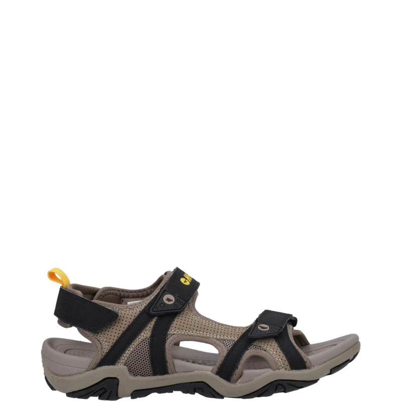 Image of Hi Tec Mens Crater Lightweight Suede Walking Sandals UK Size 11 (EU 45) Dark Taupe/Light Taupe HIT128-TAUPE-11