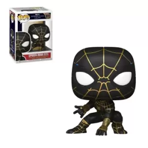 image of Marvel Spider-Man No Way Home Black and Gold Suit Funko Pop! Vinyl