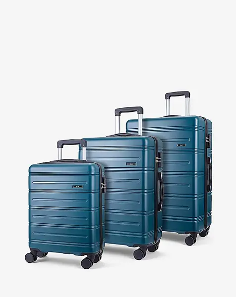 Image of Rock Luggage Lisbon ZW97201 Pine Green Suitcase 3Pcs Set