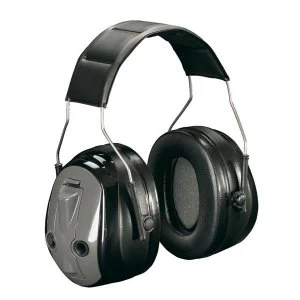 image of 3M PELTOR Optime MT155H530A Push To Listen Headband Ear Defender Headset SNR31 Black