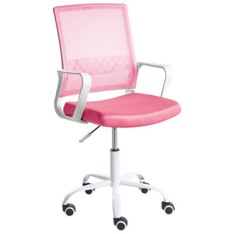 Image of Beliani Traditional Office Chair Ease Pink