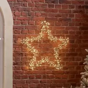 Image of The Winter Workshop - 80cm Acrylic Starburst Christmas Star Decoration - Warm White