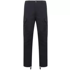 Image of Front Row Adult Unisex Stretch Cargo Trousers (XL) (Navy) - Navy