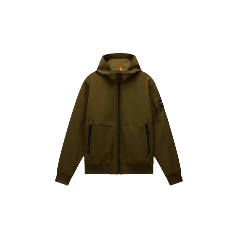 Image of Hooded sweatshirt Napapijri Melville Vert Male S