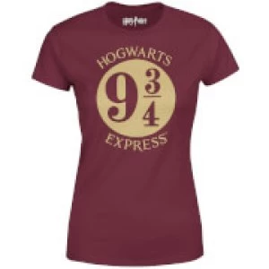 Image of Harry Potter Platform Burgundy Womens T-Shirt - L - Burgundy