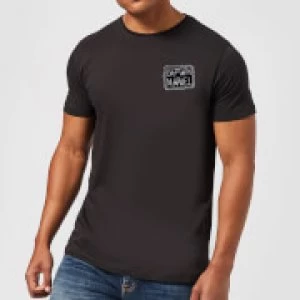 Image of Captain Marvel Name Badge Mens T-Shirt - Black