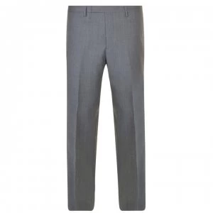 image of DKNY Slant Welt Trousers - Grey Melange