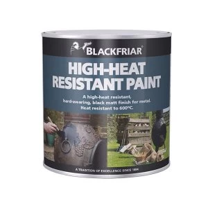 image of Blackfriar High-Heat Resistant Paint Black 250ml