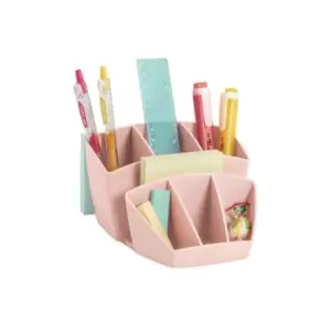 image of CEP Mineral Desk Tidy with 8 Sections Pink 105802681