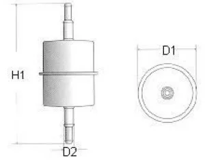 Image of Champion CFF100101 Fuel Filter In-Line L101