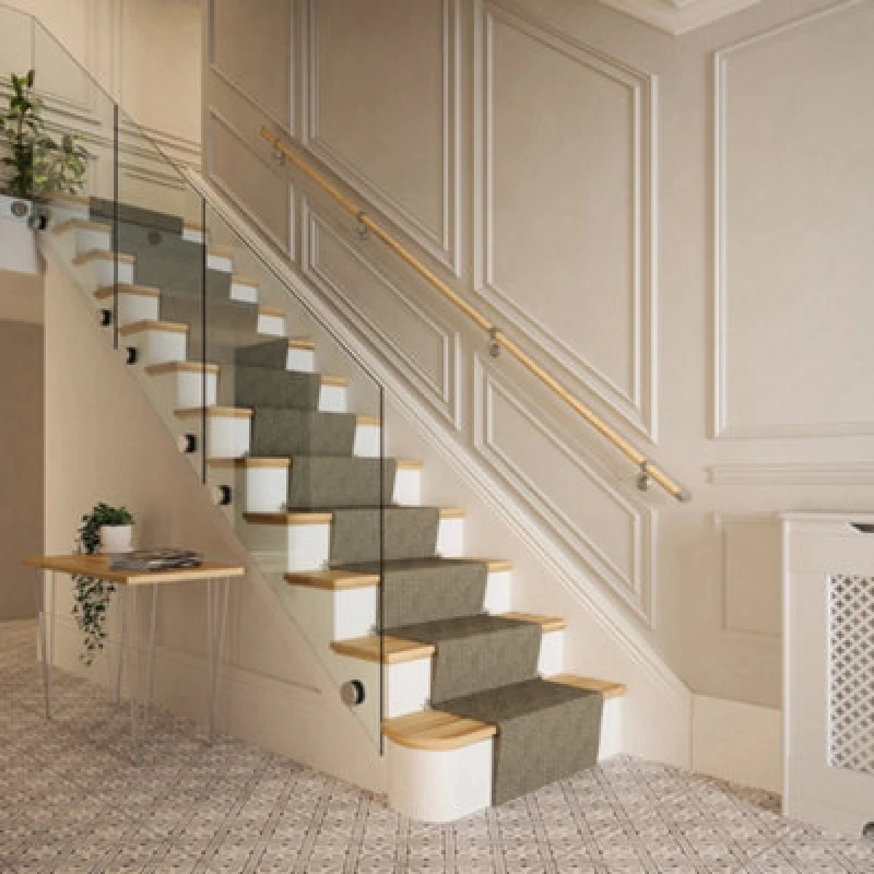 Image of Rothley Wooden Handrail Kits / Pine - Brushed Silver