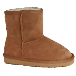 image of Eastern Counties Leather Childrens/Kids Charlie Sheepskin Boots (6 Child UK) (Chestnut)