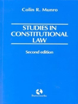 Image of Studies in Constitutional Law by Colin R. Munro Book