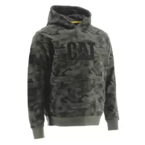 Image of Caterpillar Mens Trademark Hooded Sweatshirt (XXXXL) (Night Camo)