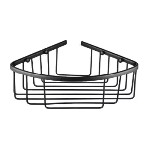 Image of Matt Black Corner Shower Caddy - Arissa