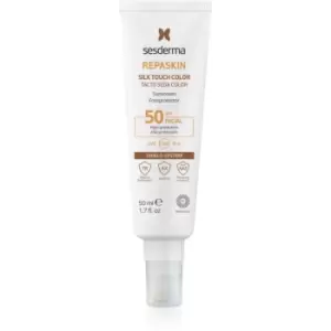 image of Sesderma Repaskin Silk Touch mattifying face sunscreen SPF 30 50ml