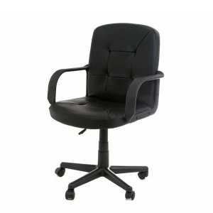 image of Eliza Tinsley Medium-Back Leather Executive Chair