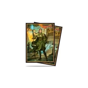 Image of Magic the Gathering Amonkhet Nissa Steward of Elements 80 Ultra Pro Sleeves 6 Packs