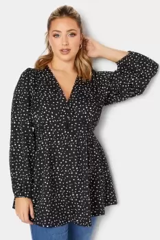 Image of Spot Print Blouse
