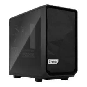 Image of Fractal Design Meshify 2 Nano (Black TG) Gaming Case w/ Dark Glass Window Mini ITX Angular Mesh USB-C 331mm GPU & 280mm Radiator Support