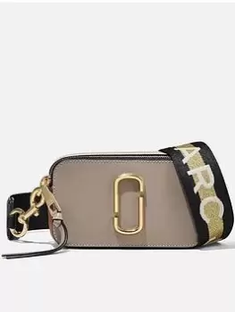 Image of Marc Jacobs The Snapshot Cross-Body Bag - Cement/Brown