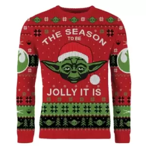 Image of Star Wars Yoda Christmas Jumper (Size L)