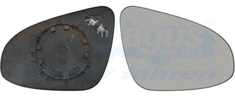 Image of VAN WEZEL Wing mirror glass VAN WEZEL 5437838