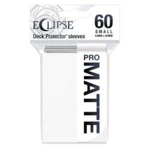 Image of Ultra Pro Eclipse Matte Arctic White Small Deck Protector Sleeves (60 Sleeves)