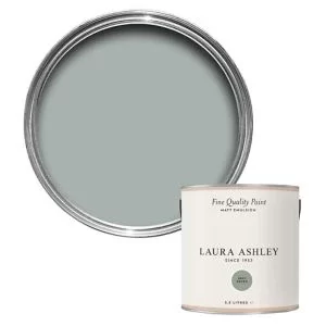 Image of Laura Ashley Grey Green Matt Emulsion Paint, 2.5L