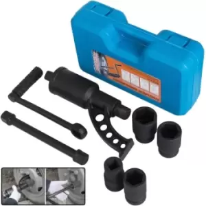 Image of VEVOR 1:78 Torque Multiplier Set Wrench, 1" Lug Nut Labor Saving Remover Lugnuts 4 Sockets, Multiplier Force Ratchet Wrench for Car Trailer Lorries Wh