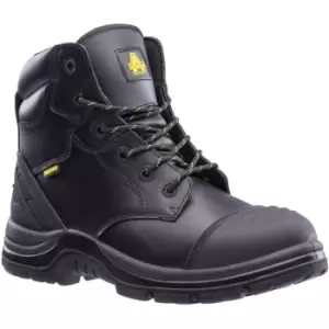 image of Amblers Unisex Adults Winsford Metal-free Leather Safety Boot (14 uk) (Black) - Black