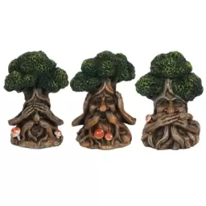 image of Set 3 of Green Man Figures