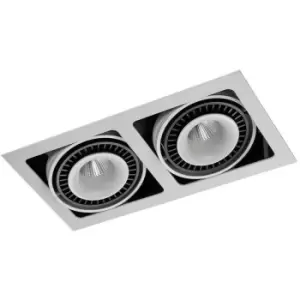 image of Italux Alessa - Modern Technical LED Recessed Ceiling Matt White, Black, warm White 3000K 2770lm