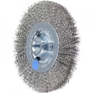 image of PFERD HORSE round brush uncoated 115 x 25mm wire thickness 0.3mm With thread M14 43502202