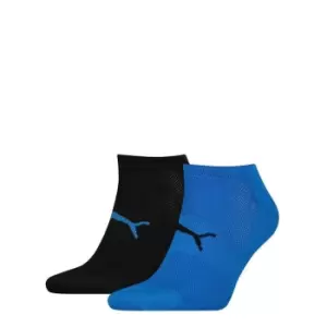 image of Puma 2 Pack Perfect Trainer Socks - Blue