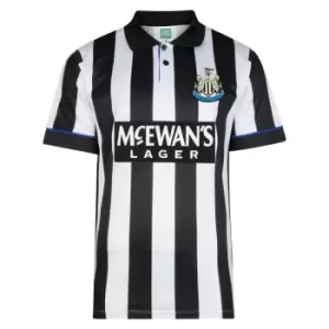 Image of Score Draw Newcastle United 1995 Retro Football Shirt