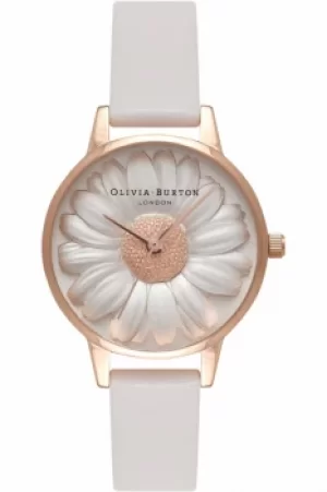 Image of Ladies Olivia Burton Vegan Friendly 3D Daisy Watch OB16VE01