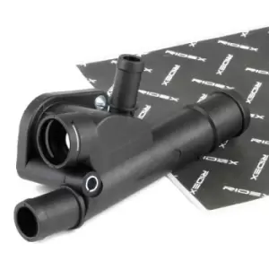 Image of RIDEX Coolant Flange 3219C0030 VW,AUDI,SKODA,Golf IV Schragheck (1J1),POLO (9N_),Transporter V Bus (7HB, 7HJ, 7EB, 7EJ, 7EF, 7EG, 7HF, 7EC)