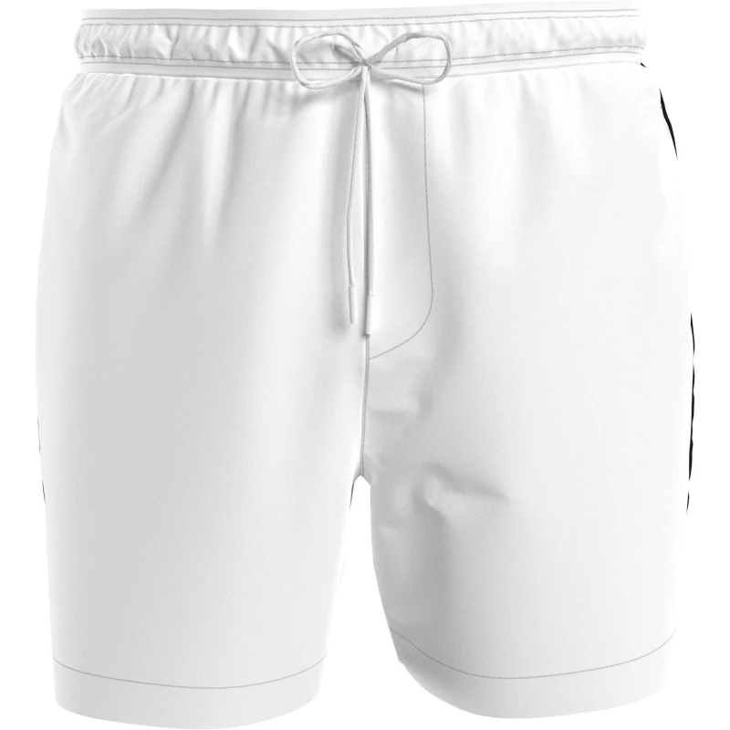 Image of Calvin Klein Medium Tape Swim Shorts Mens PVH Class White male XL