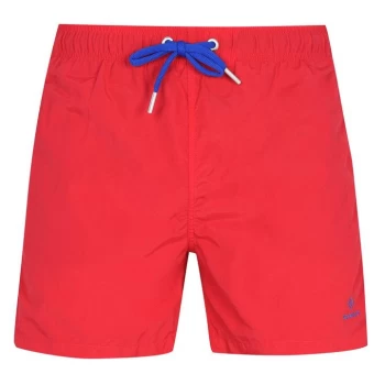 Image of Gant Logo Swim Shorts - Red