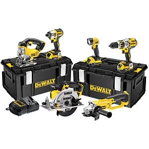 Image of DEWALT DCK694P3-GB 18V Cordless Brushless 6 Piece Set with 3 x 5.0Ah Batteries