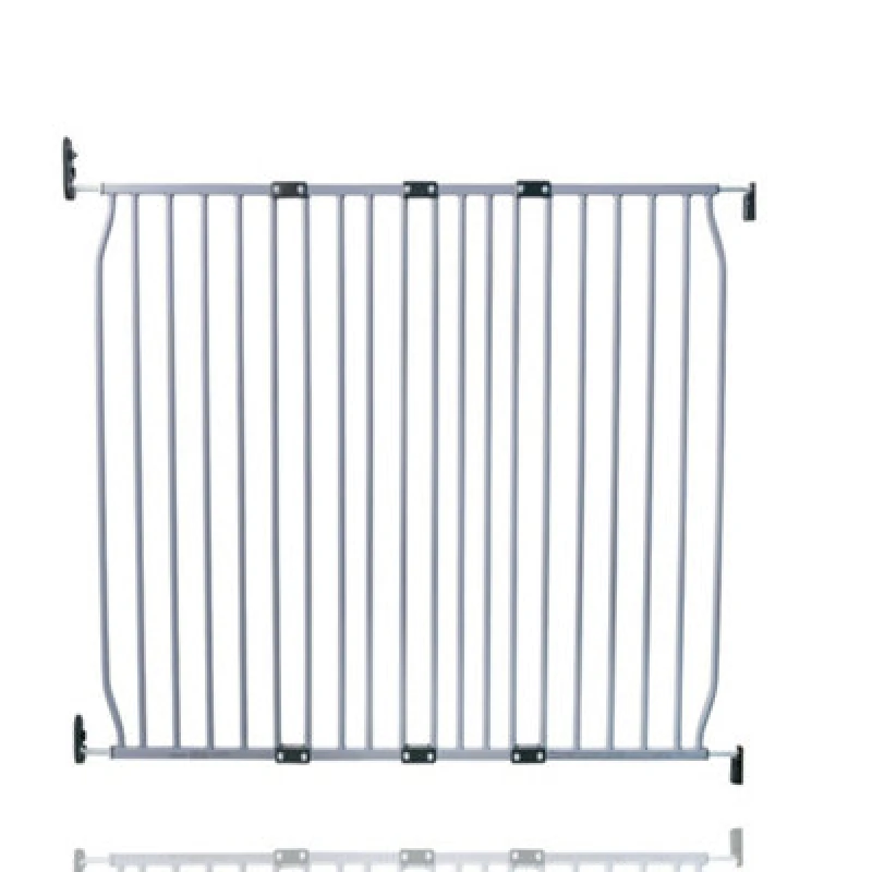 Image of Safetots Eco Screw Fit Baby Gate, Grey, 110Cm - 120Cm, Stair Gate For Toddler And Baby, Screw Fit Safety Barrier