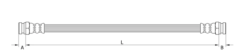 Image of Brake hose METZGER 4110898