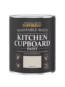 image of Rust-Oleum Kitchen Cupboard Paint In Quarry Lime - 750 Ml Tin