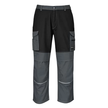 Image of Portwest KS13 Granite Trousers Grey / Black 2XL 31"