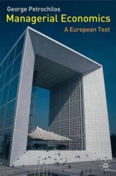 Image of Managerial Economics by George A. Petrochilos Book